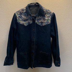 Vintage hand sewn denim shirt